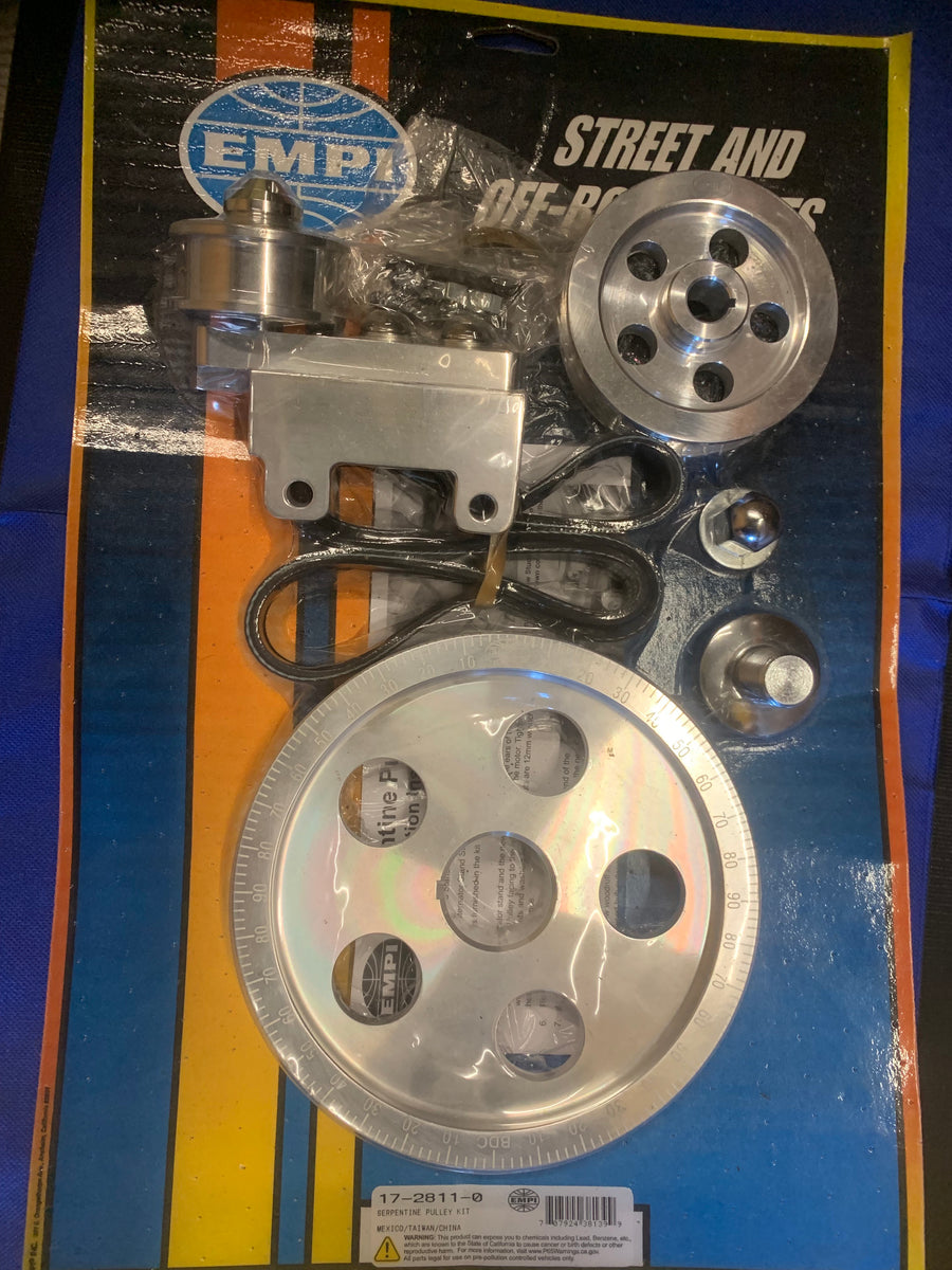 Serpentine Pulley Kit, Type 1 Engine Buzzbug VW Parts