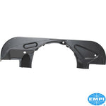Engine tin, front, black, OE style