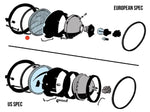 Headlight Seal, Beetle/Kombi EARLY