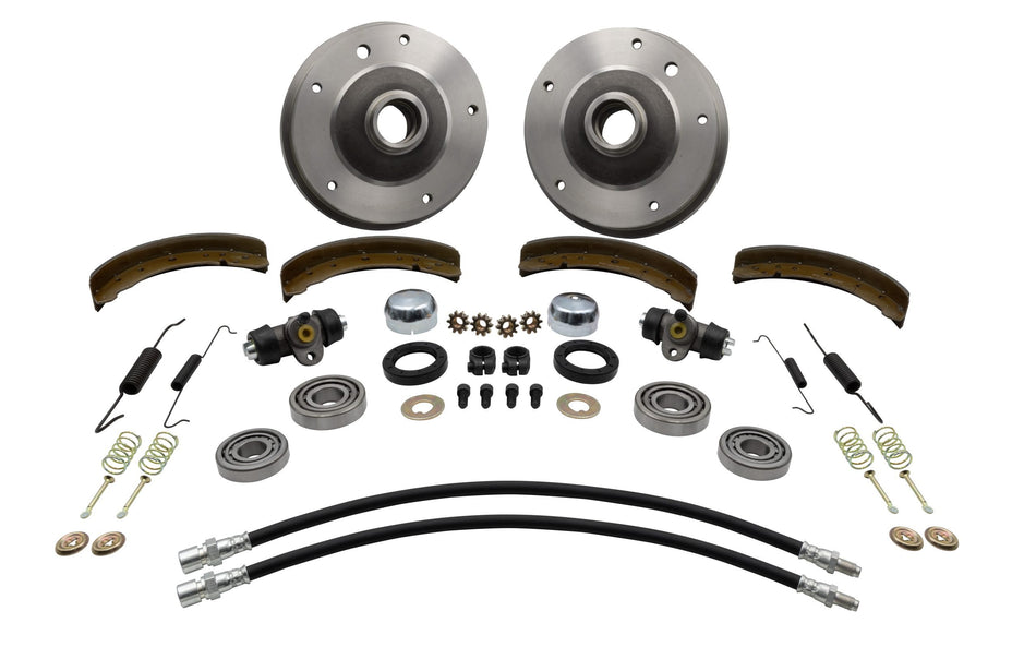 BRAKE DRUM KIT, FRONT - Beetle/Ghia 1958 to 1964