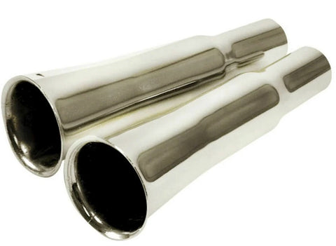 Flared Exhaust Tips Without Baffles