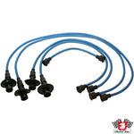 Ignition cable set, copper core, blue