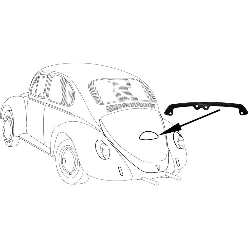 Number Plate Light Housing Seal, Beetle 67+