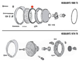 Headlight Lens to Rim Seal, Beetle/T3/Kombi 1968+