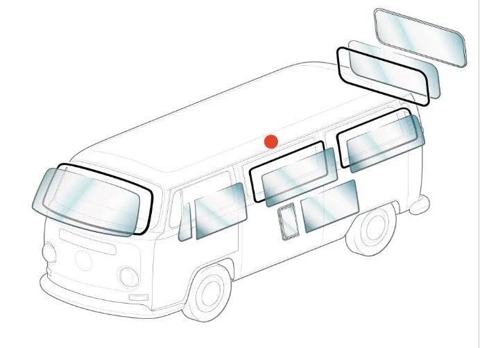Side Window Seal, Kombi 1967-79