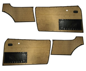 Door Panel Set, Black VINYL Ghia 1963-74
