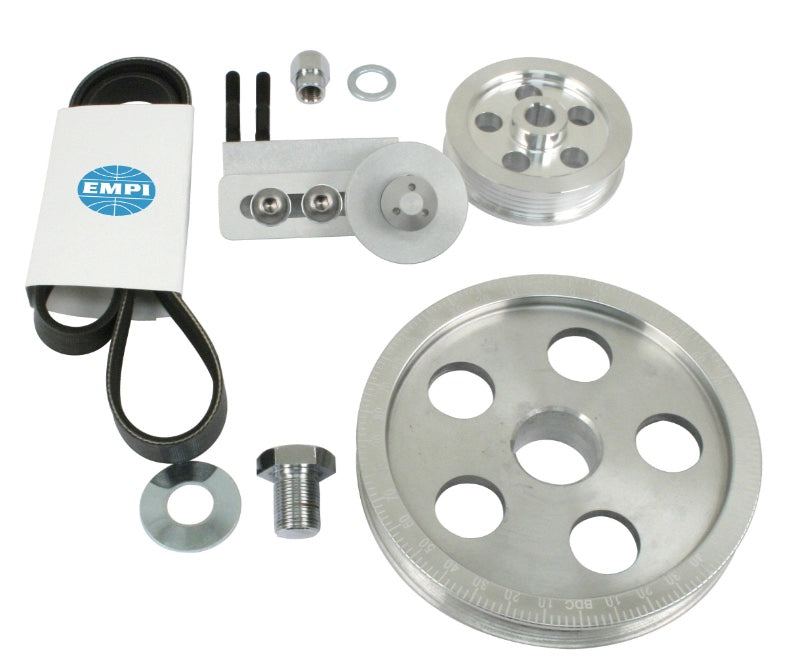 PULLEY KIT SERPENTINE - Beetle/Ghia/Kombi 1965 to 1986
