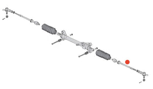 Tie Rod Assembly, T25 1980-92