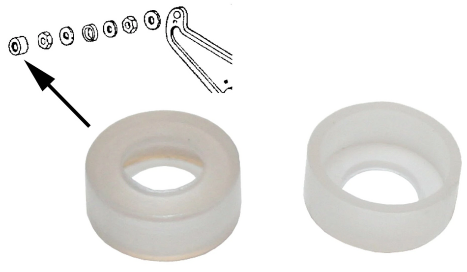 WIPER SHAFT COVER, SOLD AS PAIR - Beetle/Ghia/Kombi 1955 to 1969
