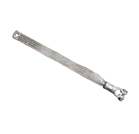GROUND STRAP 33CM WITH EYE AND CLAMP