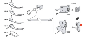 Door Striker Plate, T2 Split 1964-1967