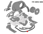 ENGINE BAY FOAM SEAL - Kombi 1971 to 1979
