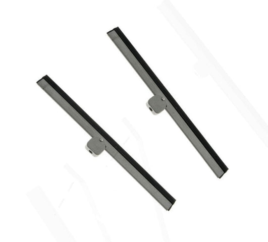 SILVER Wiper Blades x2, Beetle 1956-57