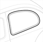 POP OUT WINDOW SEAL REAR, LEFT& RIGHT - Beetle 1965 to 1979