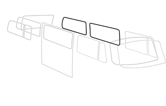 MIDDLE AND REAR SIDE WINDOW SEAL,  GERMAN - Kombi 1968 to 1979