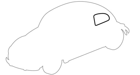 Side Window Seal Cal Look (Left), Beetle 1965–03