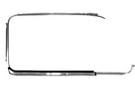 WINDOW SCRAPER WITH CHROME TRIM, LEFT & RIGHT - Type 3