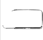 WINDOW SCRAPER WITH CHROME TRIM, LEFT & RIGHT - Type 3