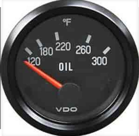 OIL PRESSURE GAUGE, FARENHEIT - Universal