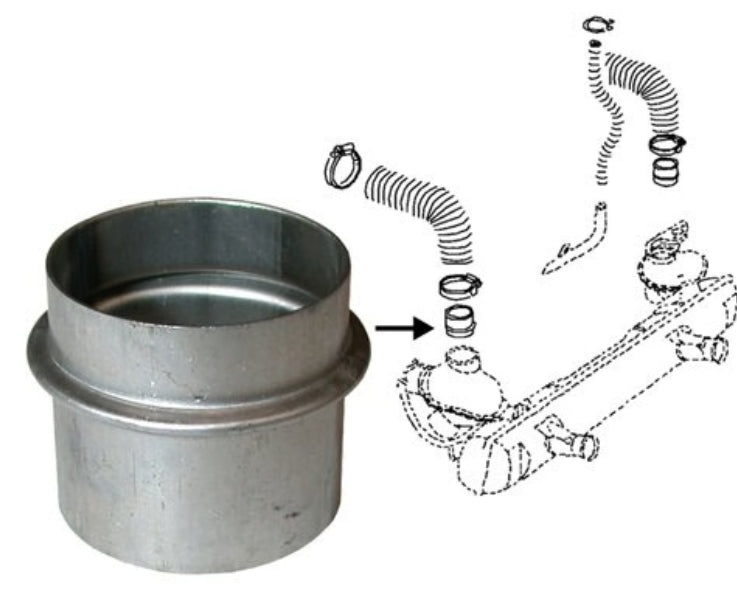 Heater hose connector - Beetle/Ghia/Kombi 1963 to 1979