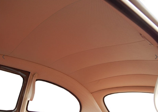 Headlining, beige mohair cloth - Beetle 1953 to 1960