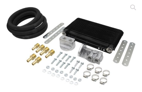 48 plate oil cooler kit with bypass adapter and remote filter bracket - Type4