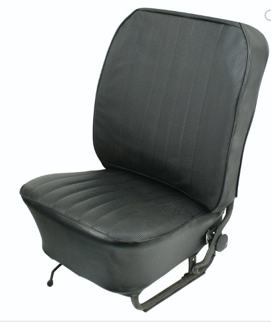 SEAT COVERS VINYL SLIP ON, BLACK - Beetle 1967 TO 1971