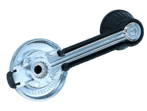 WINDOW WINDER HANDLE, BLACK/CHROME -