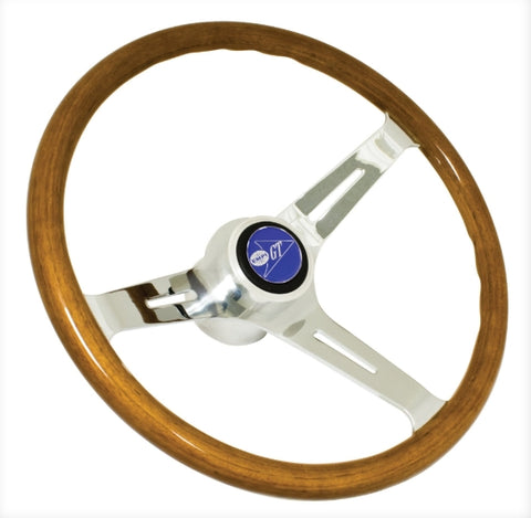 STEERING WHEEL KIT, WOOD 380MM - Beetle/Ghia 1958 to 1973