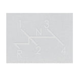 SHIFT PATTERN STICKER - 4 Speed