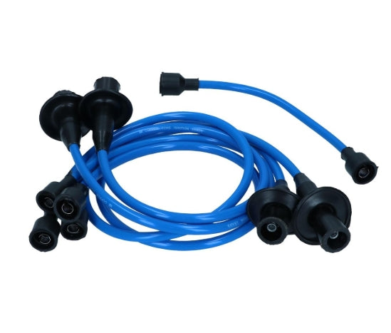 Black Ignition Wires & Smoke Grey Distributor Cap For VW Bug Beetle T2 Bus Ghia