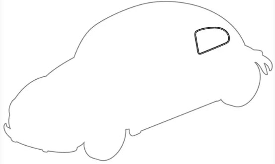 WINDOW SEAL REAR SIDE, CAL LOOK - Beetle 1952 to 1967