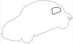 WINDOW SEAL REAR SIDE, FOR TRIM - Beetle 1952 to 1967