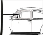 QUARTER LIGHT SEAL FRONT, VERTICAL - Beetle/Kombi/T3 1962 to 1979