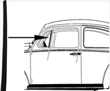 QUARTER LIGHT SEAL FRONT, VERTICAL - Beetle/Kombi/T3 1962 to 1979