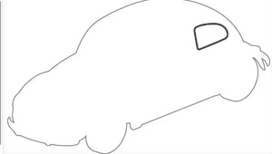 WINDOW SEAL REAR SIDE, FOR PLASTIC TRIM - Beetle 1965 to 1979