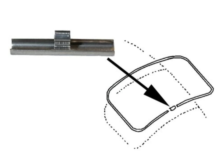Window moulding connecting clip - Beetle/Kombi/T3 1953 to 1973