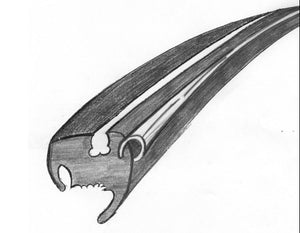 WINDOW SEAL, REAR, FOR TRIM - Beetle 1957 to 1964
