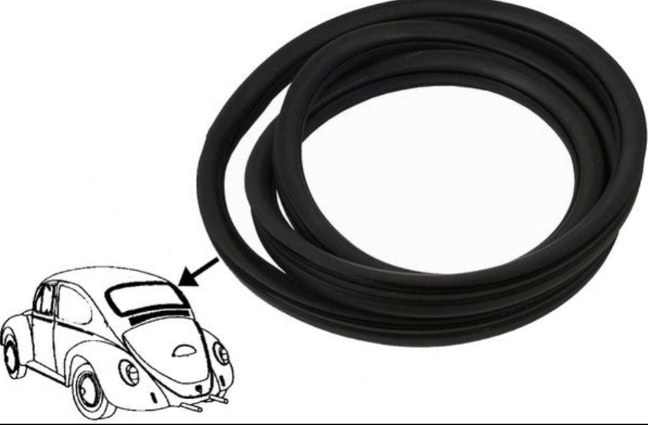 Window Seal, REAR, For Trim, Beetle 1957-67