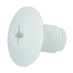 Seat Belt Plug 7/16" White