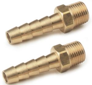 STRAIGHT BRASS FUEL FITTINGS, MALE 1/8" NPT X 5/16" BARBED