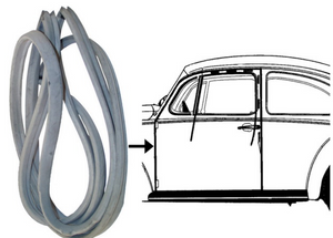 DOOR SEAL, LEFT & RIGHT - Beetle 1955 to 1966