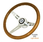 Classic Wood Steering Wheel kit 380mm, Beetle/Ghia