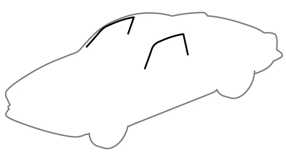 Door Glass Top Seal KIT, Ghia 1960-67