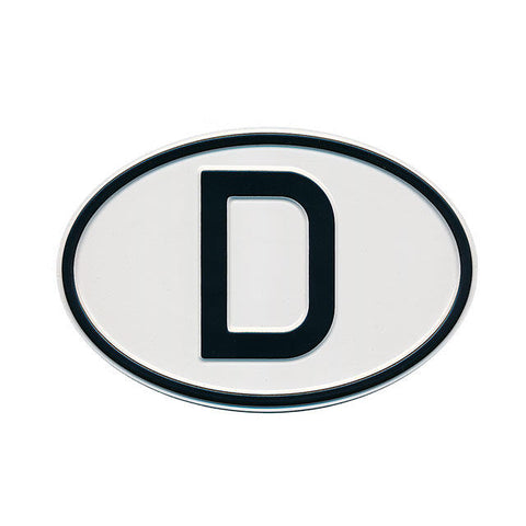 VW "D" Original Plate