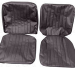 Front Seat Covers, Kombi 1967-73 Black/Basket Weave