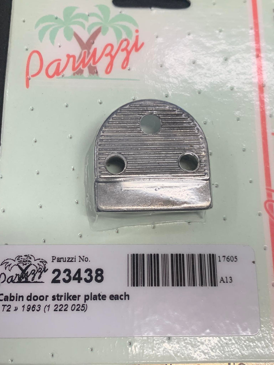 CAB DOOR STRIKER PLATE, LEFT OR RIGHT - Kombi 1950 to 1964
