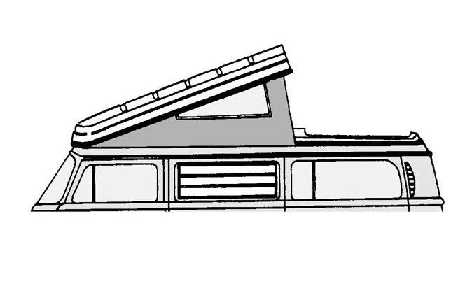 Pop-Top Seal Kit for Westfalia Front Hinge Roof, Kombi Bay