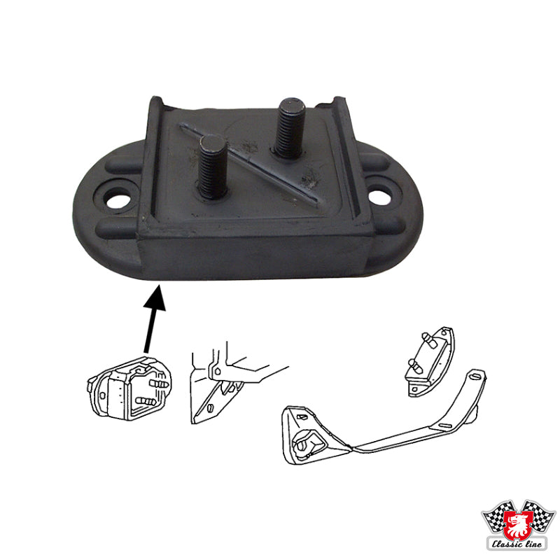 TRANSMISSION MOUNT, FRONT - Kombi 1962 to 1967
