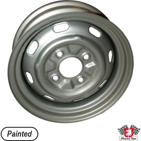 Stock wide Wheels [pair] 15X5.5" 4 LUG